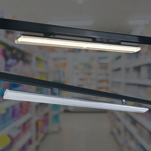 RONSE 2024 negozi di recente lancio 30w alta Lumen nero lineare pista di luce luce del negozio a LED pista luce lineare per Super mercato - Product Image 1