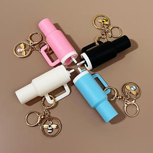 Tumbler Mug Mini Cup 40oz Llavero Stan Cup Accesorios Llavero Bee Key Charm Lip Balm Llavero - Product Image 2