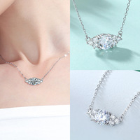 Cross-border Three-Piece Set S925 Sterling Silver Ring Earrings Cubic Zirconia Stud Pendant Europe America Style Jewelry
