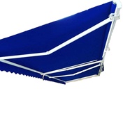 Vente en gros d'auvent rétractable manuel moderne pour fenêtre de patio cadre en alliage d'aluminium résistant à la lumière du soleil étanche à l'extérieur