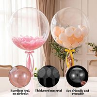 Vente en gros de ballons transparents Bobo, bulles transparentes réutilisables pour la décoration de fêtes d'anniversaire et de mariages