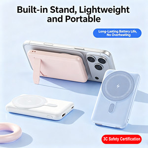 Prodotto di Tendenza 2026: Power Bank Magnetico <span class=keywords><strong>Wireless</strong></span> 10000mAh 5000mAh con Supporto Pieghevole e Ricarica Rapida - Product Image 5