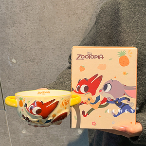 Vaisselle en céramique de dessin animé <span class=keywords><strong>Disney</strong></span>, <span class=keywords><strong>bol</strong></span> écologique, accessoires de cuisine pour la maison, les cadeaux, la rentrée scolaire et les enfants - Product Image 1
