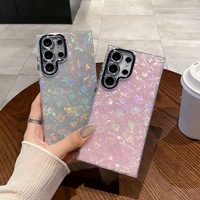 Nouvelle coque translucide à paillettes nacrées pour téléphone portable Samsung A05 A06 A07 A14 A15 A16 A25 A26 A34 A35 A36 A54 A55