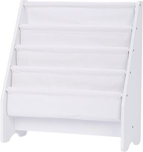 Étagère à livres pour enfants réglable en hauteur, en bois et toile écologique, grande capacité, pour l'affichage des livres illustrés, pour tout-petits - Product Image 2