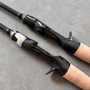 Cañas de pescar de espuma Eva de carbono de 1 sección (antiguas), carrete de pesca y combo de línea, agarre de <span class=keywords><strong>baitcasting</strong></span>, caña de pescar de agua salada - Product Image 6