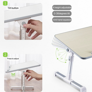 โต๊ะคอมพิวเตอร์พับได้ Charmount สีดำ รุ่น CT-CDS-44 / CT-CDS-44A โต๊ะวางโน้ตบุ๊กแบบพับได้ ปรับระดับได้ - Product Image 6