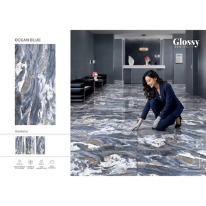 China Factory Foshan Cheap Price Full Polished Glazed Porcelain Flooring Tiles Onyx Pearl 600x1200mm Firebrick <b>Wall</b> & Hall Tiles - Product Image 4