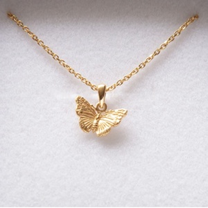 Collar de Mariposa Chapado en Oro de 18K al por Mayor, Joyería de Acero Inoxidable, Collar con Colgante de Mariposa de Moda para Mujer - Product Image 1