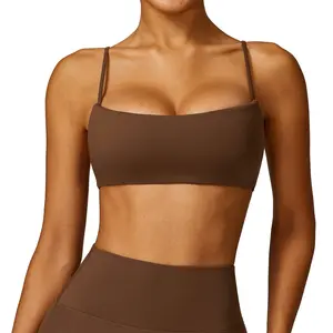Großhandel Inner Wear Yoga BH Nude Sense Quick Dry Sport unterwäsche Frauen Tight Fitness Wear Top