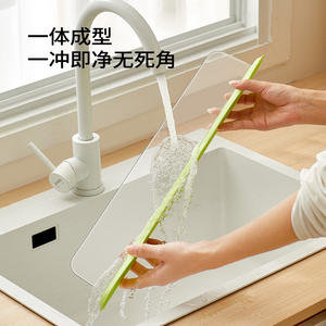 Déflecteur d'eau pour évier de cuisine, blanc et vert, fixation murale, finition mate, facile à nettoyer, protection contre les éclaboussures pour cuisine, salle de bain, buanderie - Product Image 5