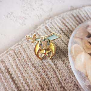 Épinglette maçonnique 3D en or de qualité supérieure |   Badge de la Fraternité maçonnique 2,6*2 cm |   Emblème de la Pyramide de la Terre Sainte BLM13 - Product Image 3