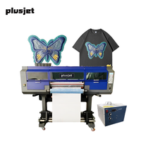 Imprimante Uv Dtf de nouvelle génération avec 3 têtes-Impression de broderie de simulation 3D sur vêtements et accessoires (support AB Film)