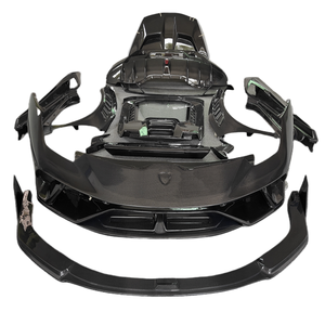P-style pare-chocs avant et arrière jupes latérales de lèvre avant couvre kit de carrosserie de becquet arrière pour <span class=keywords><strong>Lamborghini</strong></span> LP610 580 tout en fibre de carbone - Product Image 1