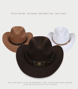 Chapeau de cowboy/cowgirl vintage en feutre de laine australienne de haute qualité, personnalisable, style old school, vente en gros 2025 - Product Image 5
