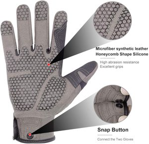 PRISAFETY-guantes de trabajo tácticos para caza, de silicona, para agarre, protección de impacto, mecánicos, para exteriores - Product Image 4