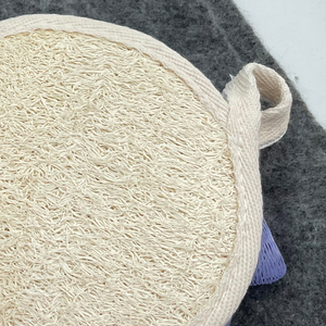 Số lượng lớn thiết kế mới Bath Scrubber hai mặt tẩy tế bào chết tự nhiên bán buôn Hữu Cơ Lưới tắm mướp tắm miếng bọt biển - Product Image 3