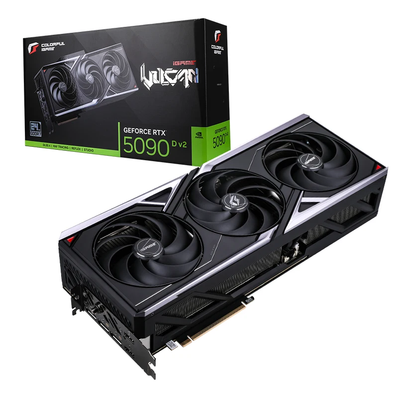 グラフィックボード・グラボ・ビデオカード GeForce RTX 5090 dv2 IGAME vulcan Nueva Tarjeta Gráfica COLORFUL IGame RTX 5090 D V2 Vulcan OC 24GB