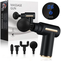 Mini pistola muscular personalizable avanzada, masajeador corporal, batería de larga duración, pantalla LCD, vibración, funciones de tejido profundo