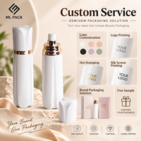 Flacon pompe cosmétique vide de luxe personnalisé sans air pour sérum, essence, emballage de soins de la peau OEM ODM Vente en gros 150ml
