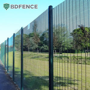 높은 보안 <span class=keywords><strong>358</strong></span> 안티 등반 울타리 패널 공항 철도 교도소 농장 금속 프레임에 대 한 투명 뷰 조밀 한 메쉬 - Product Image 1
