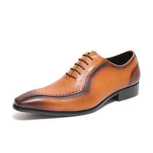 Zapatos Formales de Trabajo para Hombre, de Piel Genuina, Estilo Europeo, Clásicos, Ajustados, para Boda, Otoño - Product Image 6