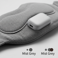 Masque de sommeil intelligent AI avec contrôle par application pour la musique, rechargeable, bloquant la lumière et protégeant les yeux