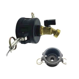 64mm IBC Tank Connecter to 3/4" Thread for Tube PE <b>Quick</b> <b>Connector</b> Rainwater IBC HoseTap Brass Garden Water Tap - Product Image 1