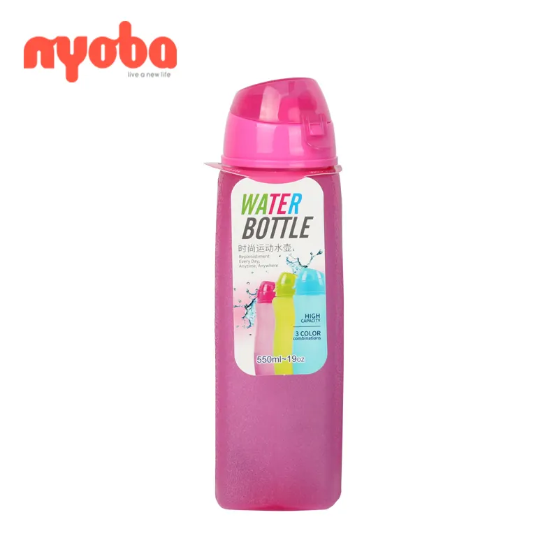 2019 wholesale hot sell durable Leak-proof portable straw water bottle with rope BPA free plastic children sport travel outdoor