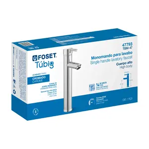 Master con 12 unità singola leva alta cromata per lavabo, Foset Tubig - Product Image 4