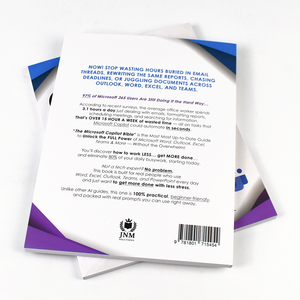 Impresión de Libros Personalizados de Alta Calidad, Impresión Digital de Tapa Blanda, <span class=keywords><strong>Microsoft</strong></span> Copilot Bible, 3 Libros, 1 Guía de IA, Office 365 Automate - Product Image 2