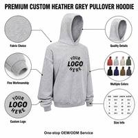 Sudadera con capucha deportiva informal de alta calidad personalizada calle Vintage fabricante sudaderas con capucha recortadas de peso pesado para hombre
