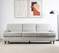 Canapé Chesterfield de style français de haute qualité, reproduction antique, avec fonction inclinable, rembourrage en éponge, pour salon, usage domestique