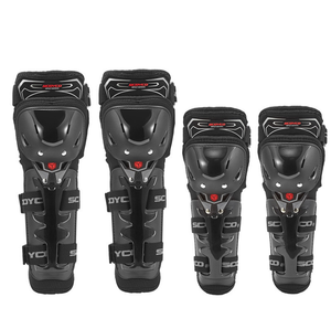 2 Pièces Moto Genouillères Protège-tibias Kit De Course Motocross Ajustable 2 En 1 Motocyclette Protege Genou Protection Armure Pour Homme Faire De La Moto Du Patin A Roulettes 90383842
