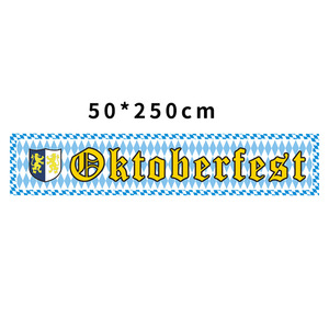 ธงราวสามเหลี่ยมแบบสั่งทำสำหรับตกแต่งกลางแจ้งธงบาวาเรียประดับผนังสำหรับ Oktoberfest - Product Image 3