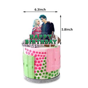 Suministros para fiesta <span class=keywords><strong>de</strong></span> cumpleaños <span class=keywords><strong>de</strong></span> Zombies Zombie High Sch00l Decoración <span class=keywords><strong>de</strong></span> cumpleaños incluye Zombies Banner Cake Toppers Cupcake Topper globo - Product Image 6