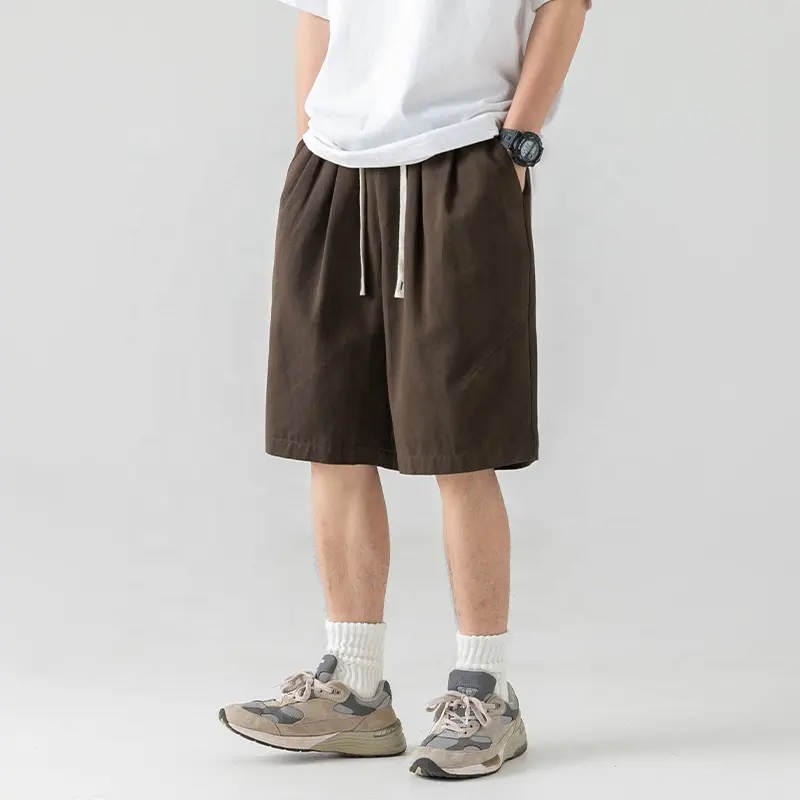 Men's shorts Custom Logo Embroidery Streetwear Wholesale Retro baggy summer Bermuda sports shorts for men