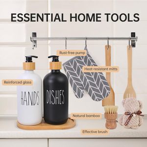 Regali Unici per la Nuova Casa, Cesto da 21 Pezzi con Tagliere e Set per Lavaggio Mani, Regalo di Benvenuto per Coppie e Famiglie - Product Image 4