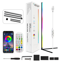 Lampe de sol moderne RGB à LED avec application et télécommande, réglable en hauteur, pour décoration intérieure de club, style Move Melody Music
