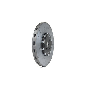 Disques de frein avant en céramique carbone SiC OEM 8V0615301C, perforés et rainurés, avec garantie à vie pour les voitures particulières Audi - Product Image 1