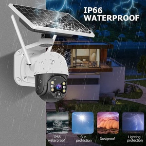 กล้องวงจรปิดพลังงานแสงอาทิตย์แบบ PTZ 360 องศา พร้อมระบบจัดเก็บข้อมูลบนคลาวด์ กล้อง 3 เลนส์ ระบบรักษาความปลอดภัยภายนอกอาคาร กล้อง PTZ พลังงานแสงอาทิตย์ - Product Image 3