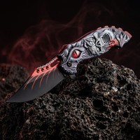Twee-kleurig mes van 3cr13 staal, opvouwbaar zakmes met 3D-geprint aluminium handvat, 119g, multifunctioneel, kamperen, overleven, EDC, outdoor
