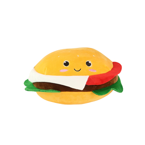 Modèle de burger en peluche jaune de 11 pouces NYFY-1240 Cadeaux modernes MOQ 5/10 - Product Image 1