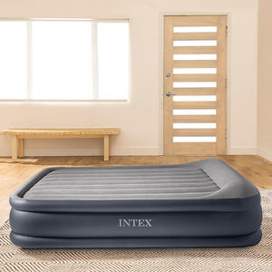 Lit d'air <span class=keywords><strong>gonflable</strong></span> <span class=keywords><strong>INTEX</strong></span> 64136 Dura-Beam Queen Deluxe avec oreiller intégré, <span class=keywords><strong>matelas</strong></span> <span class=keywords><strong>gonflable</strong></span> pliable - Product Image 3