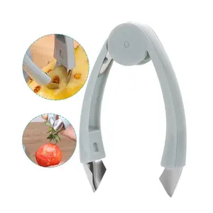 Edelstahl Karotten Tomaten Gemüse Früchte Clip Entferner Schäler Erdbeer Ananas Huller Slicer Tools