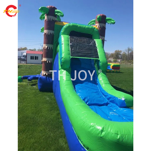 Nhiệt đới Rush rừng <span class=keywords><strong>Inflatable</strong></span> <span class=keywords><strong>Bouncer</strong></span> không khí trượt nước nhảy lâu đài bouncy mặt trăng lớn nhà trả lại kết hợp với hồ bơi - Product Image 6