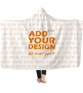 Drop Shipping autunno e inverno caldo piccolo <span class=keywords><strong>mantello</strong></span> alla moda coperta con cappuccio tutto su stampa comoda coperta indossabile - Product Image 6