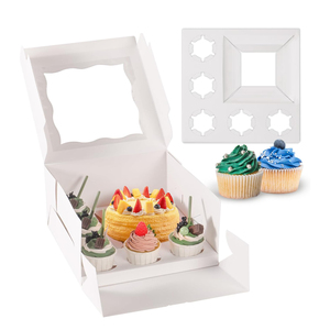 Mother's Day Flower Cake <b>Dessert</b> Packaging <b>Box</b> with Paperboard Folders Varnishing Finish Disposable Food Safe for Cakes Pastries - Product Image 1