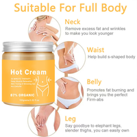 Krim Pelangsing Herbal Anti Selulit Label Pribadi OEM, Losion Tubuh untuk Menurunkan Berat Badan dan Membakar Lemak, Krim Panas