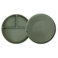 Set de table en Silicone pour bébés, de qualité alimentaire, avec ventouse, vaisselle pour enfants